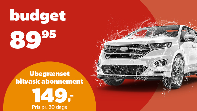 Budget vask i ubegrænset bilvask