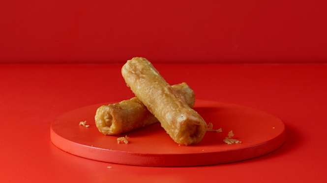 Taquitos til turen med spicy beef eller spicy chicken