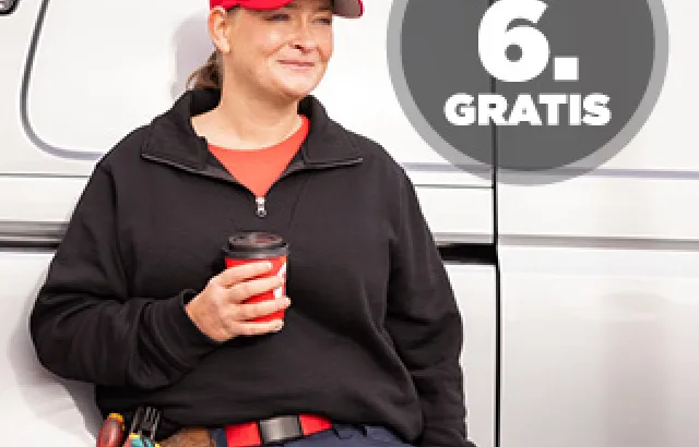 hver 6. gratis 