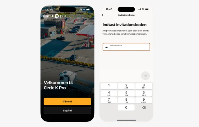Circle K Pro app welcome screens