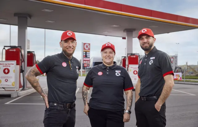 Circle K ansatte på forplads