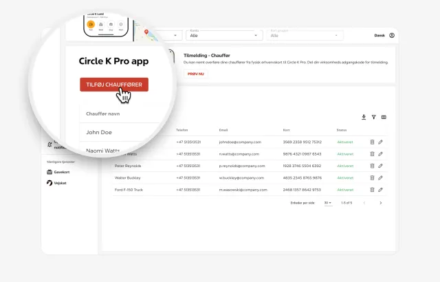 Self service portal screen with Add drivers option highlighted
